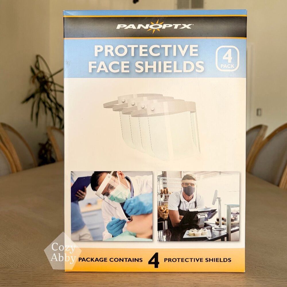 8 Anti-Fog Protective Face Shield 4 Pack Panoptx